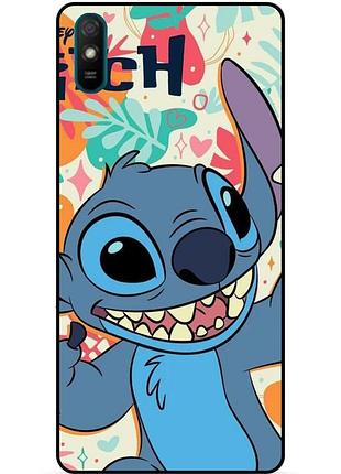 Силиконовый бампер чехол для huawei y5 2019 с рисунком stitch стич
