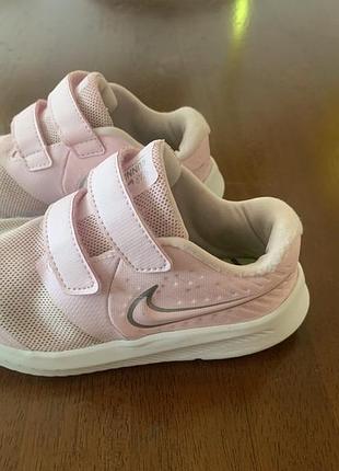 Nike дитячі кросівки рожеві з липучками