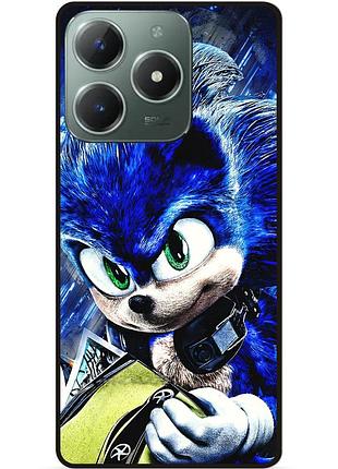 Силіконовий бампер чохол для tecno spark 20 pro з малюнком соник sonik
