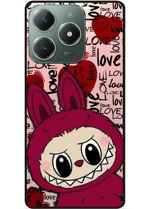 Силіконовий бампер чохол для infinix smart 8 plus (x6526) з малюнком лабубу labubu