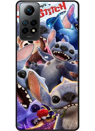 Силиконовый чехол бампер для xiaomi redmi note 11 pro с картинкой stitch стич