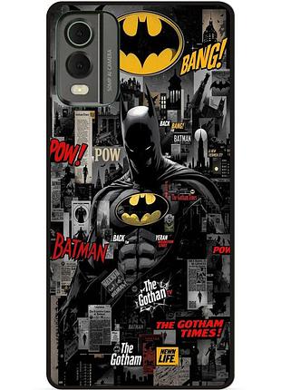 Силіконовий бампер чохол для nokia c32 з малюнком batman бэтмен