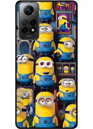 Силиконовый бампер чехол для xiaomi poco x4 pro 5g с картинкой миньоны minion