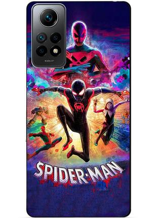 Силіконовий чохол бампер для xiaomi redmi note 11 pro spider man людина-павук