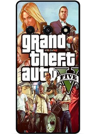 Чехол силиконовый бампер для samsung j5 j510 с рисунком гта gta