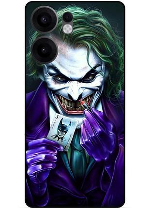 Чехол силиконовый бампер для oppo reno 13fs с рисунком joker джокер