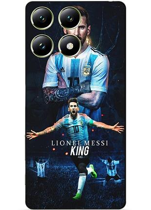 Чехол силиконовый бампер для xiaomi 14t pro с рисунком messi аргентина месси