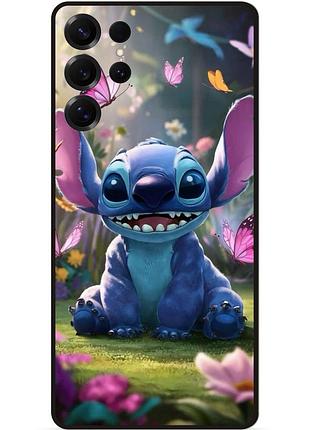 Силіконовий бампер чохол для samsung s24 ultra стіч stitch