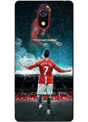 Силиконовый бампер чехол для samsung j4 j4 plus с рисунком роналдо мю ronaldo