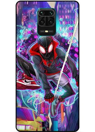 Силіконовий чохол бампер для xiaomi redmi note 9s з картинкою spider man людина-павук