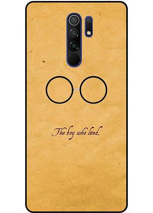 Силиконовый бампер чехол для xiaomi redmi note 8 pro с рисунком гарри поттер harry potter очки