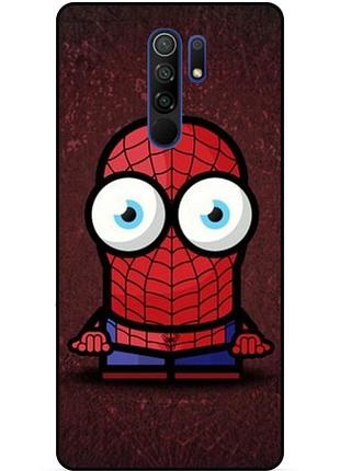 Силіконовий бампер чохол для xiaomi redmi note 8 pro з малюнком міньйон людина-павук spider man