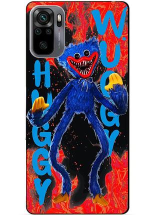 Силиконовый бампер чехол для xiaomi redmi note 10s с рисунком huggy wuggy хагги вагги
