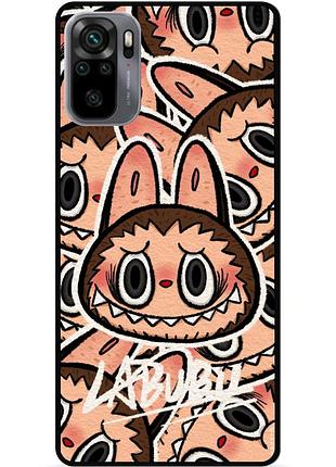 Силиконовый чехол бампер для xiaomi redmi note 10s с рисунком labubu лабубу