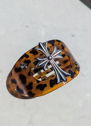 Заколка tiger chrome hearts cross tie