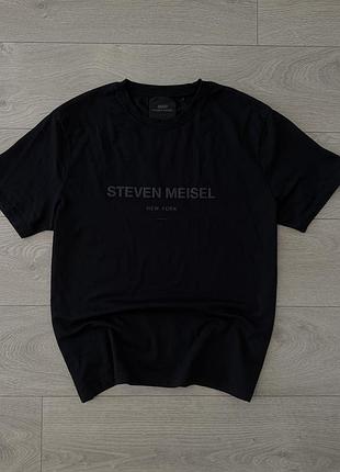 Редкая оверсайз черная футболка зара zara x steven meisel new york black, m, оригинал