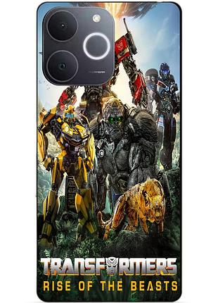 Чехол силиконовый бампер для realme note 70 звероботы трансформеры transformers