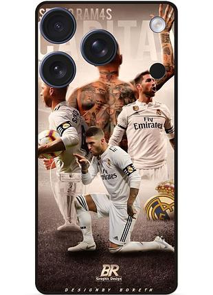 Чехол силиконовый бампер для iphone 17 pro max с рисунком sergio ramos серхио рамос real madrid