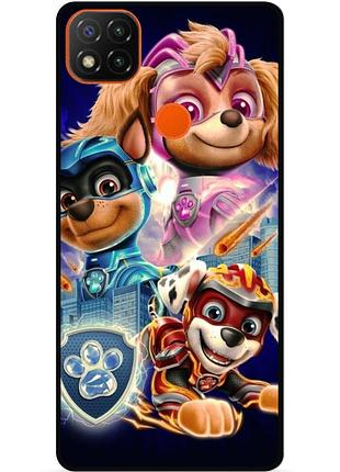 Силіконовий чохол бампер для xiaomi redmi 9c з малюнком щенячий патруль