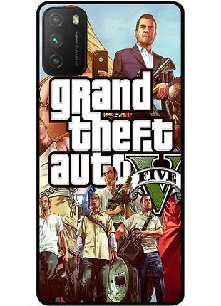 Силіконовий бампер чохол для xiaomi poco m3 з малюнком gta гта