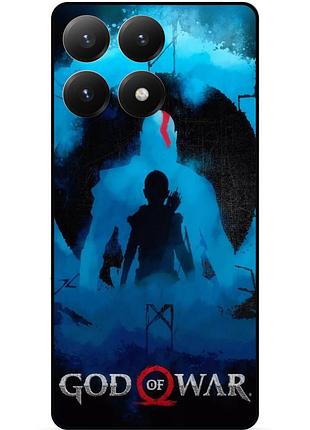 Чехол силиконовый бампер для xiaomi 15t с рисунком god of war кратос