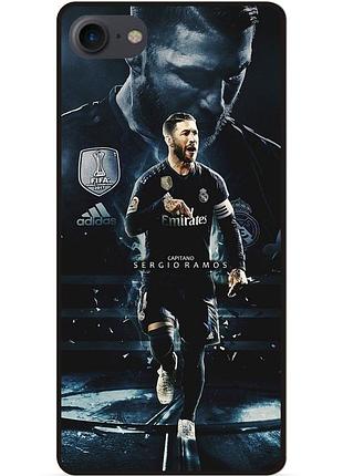Силиконовый чехол бампер для huawei y5 2018 с рисунком sergio ramos серхио рамос