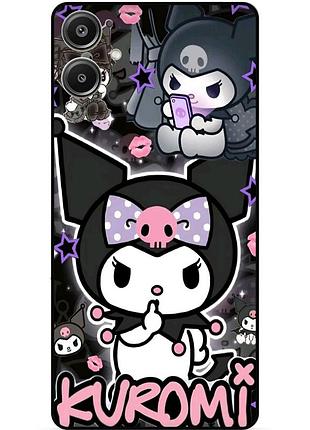 Силиконовый чехол для samsung a07 с картинкой куроми kuromi