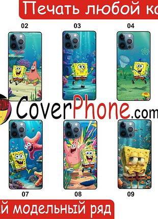 Силиконовый чехол губка боб sponge bob спанч боб для xiaomi samsung motorola nokia iphone zte vivo oppo realme