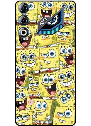 Силиконовый бампер чехол для zte nubia neo 3 gt 5g с картинкой губка боб sponge bob