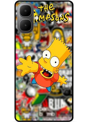 Силіконовий чохол бампер для infinix smart 10 з малюнком стикери гравіті фолз футурама маріо