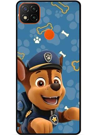 Силіконовий чохол бампер для xiaomi redmi 9c з малюнком щенячий патруль