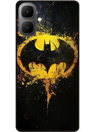 Чехол силиконовый бампер для infinix smart 10 с рисунком бэтмен dc batman
