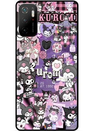 Чехол силиконовый бампер для xiaomi poco m3 pro с рисунком куроми kuromi