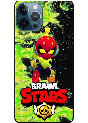 Силиконовый чехол с героем бравл старс brawl stars для xiaomi samsung motorola iphone zte oppo realme nokia лили 3