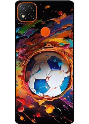 Силиконовый чехол бампер для zte blade 20 smart с рисунком футбол мяч
