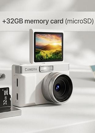 Компактна цифрова камера з екраном + microsd 32gb