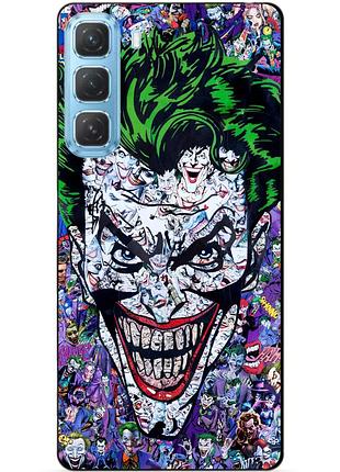 Чехол силиконовый бампер для infinix hot 60i (x6728) с рисунком джокер joker