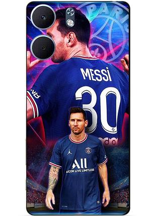 Чехол силиконовый бампер для oppo a5x с рисунком месси псж messi