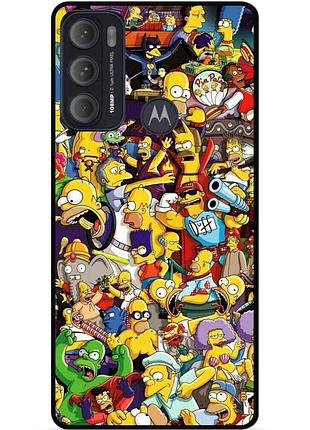 Силіконовий чохол бампер для motorola moto g60 з малюнком стикери гравіті фолз футурама маріо