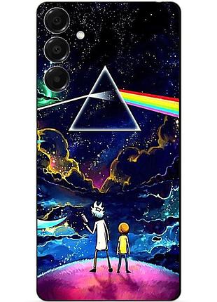 Силиконовый бампер чехол для samsung s25 fe с рисунком рик и морти rick and morty