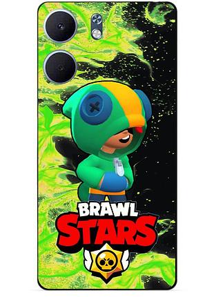 Силіконовий бампер чохол для oppo a5x з героєм бравл леон бравл brawl