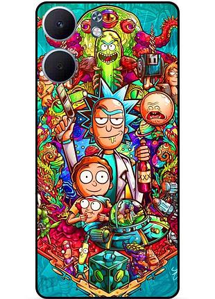 Силіконовий чохол бампер для oppo a5x з малюнком rick and morty рік і морті