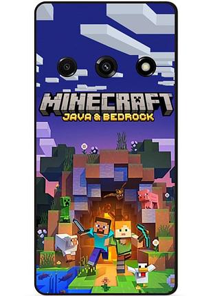 Силіконовий чохол бампер для samsung j7 j710 з картинкою майнкрафт minecraft