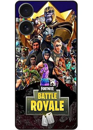 Силіконовий чохол бампер для iphone 17 з малюнком фортнайт fortnite