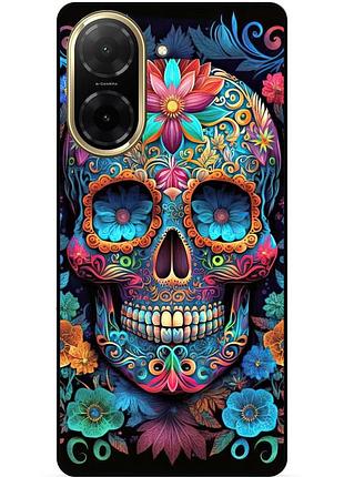 Силіконовий чохол бампер для xiaomi redmi a5 з малюнком скелет череп