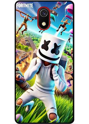Силіконовий чохол бампер для samsung j6 plus з малюнком фортнайт fortnite