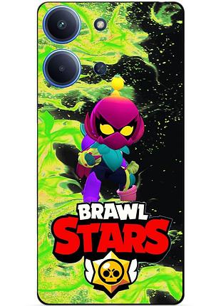 Чехол силиконовый бампер для xiaomi redmi 15c с героем бравл лили brawl