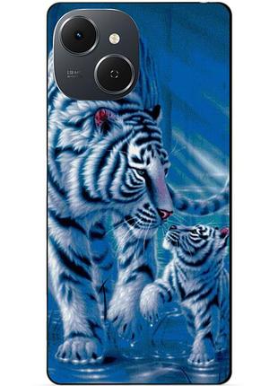 Силіконовий чохол бампер для tecno spark 40c з малюнком тигри