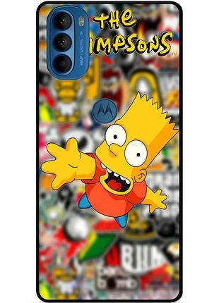 Силіконовий чохол бампер для motorola moto g31 з малюнком стикери гравіті фолз футурама маріо
