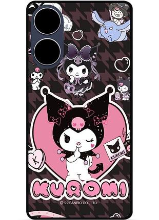 Силіконовий бампер чохол для oppo a17 з малюнком kuromi куроми